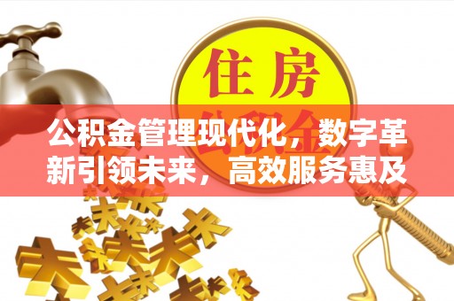 租赁公积金管理现代化，数字革新引领未来，高效服务惠及民生