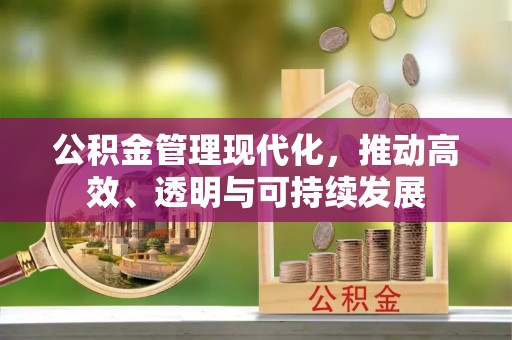 租赁公积金管理现代化，推动高效、透明与可持续发展