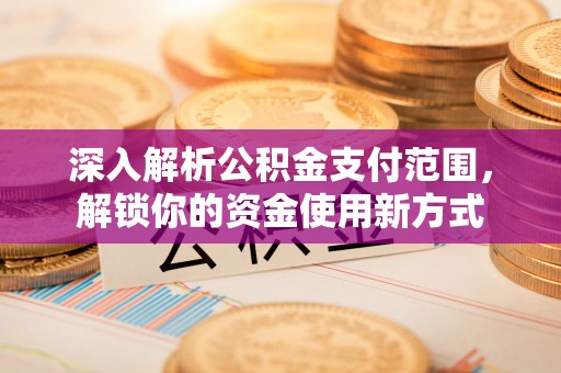 租赁深入解析公积金支付范围，解锁你的资金使用新方式