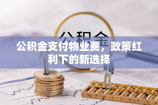 租赁公积金支付物业费，政策红利下的新选择