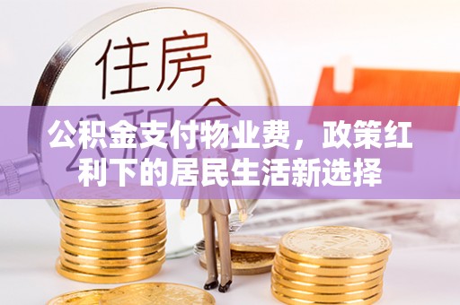 租赁公积金支付物业费，政策红利下的居民生活新选择