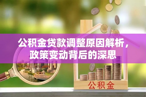 租赁公积金贷款调整原因解析，政策变动背后的深思