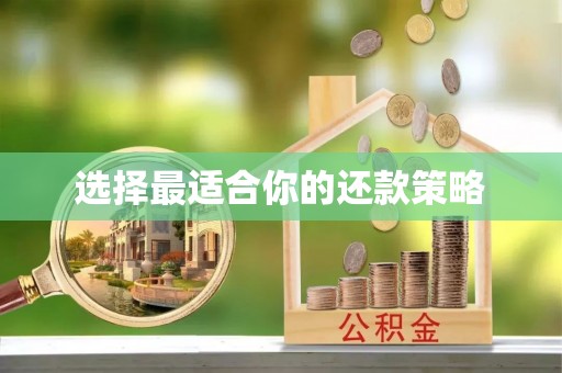 租赁选择最适合你的还款策略